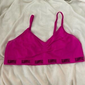 Love bralette hot pink